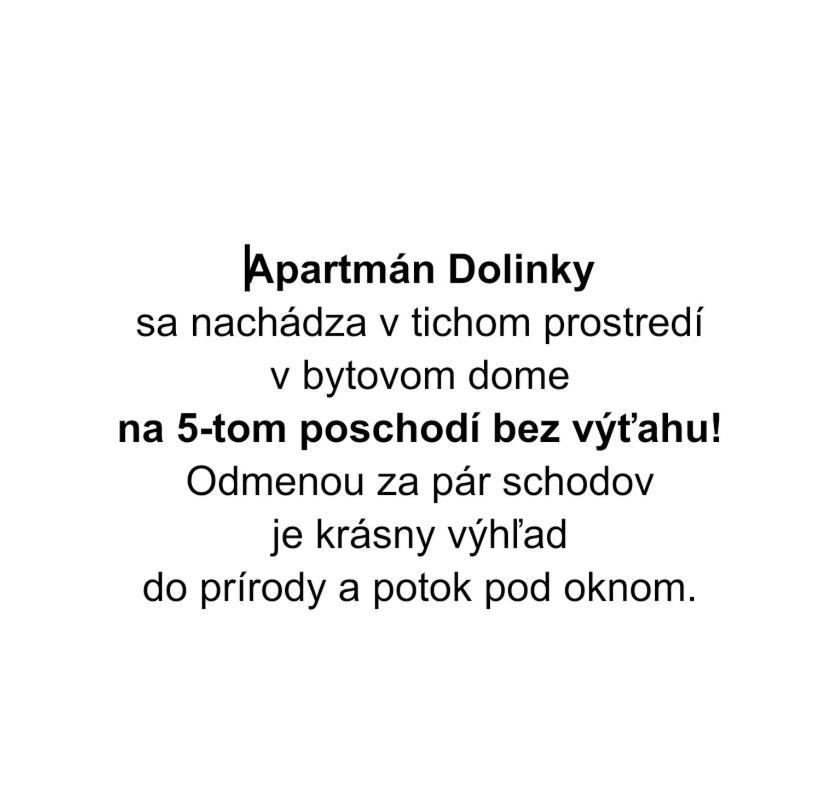 Apartman Dolinky Vyhne Luaran gambar