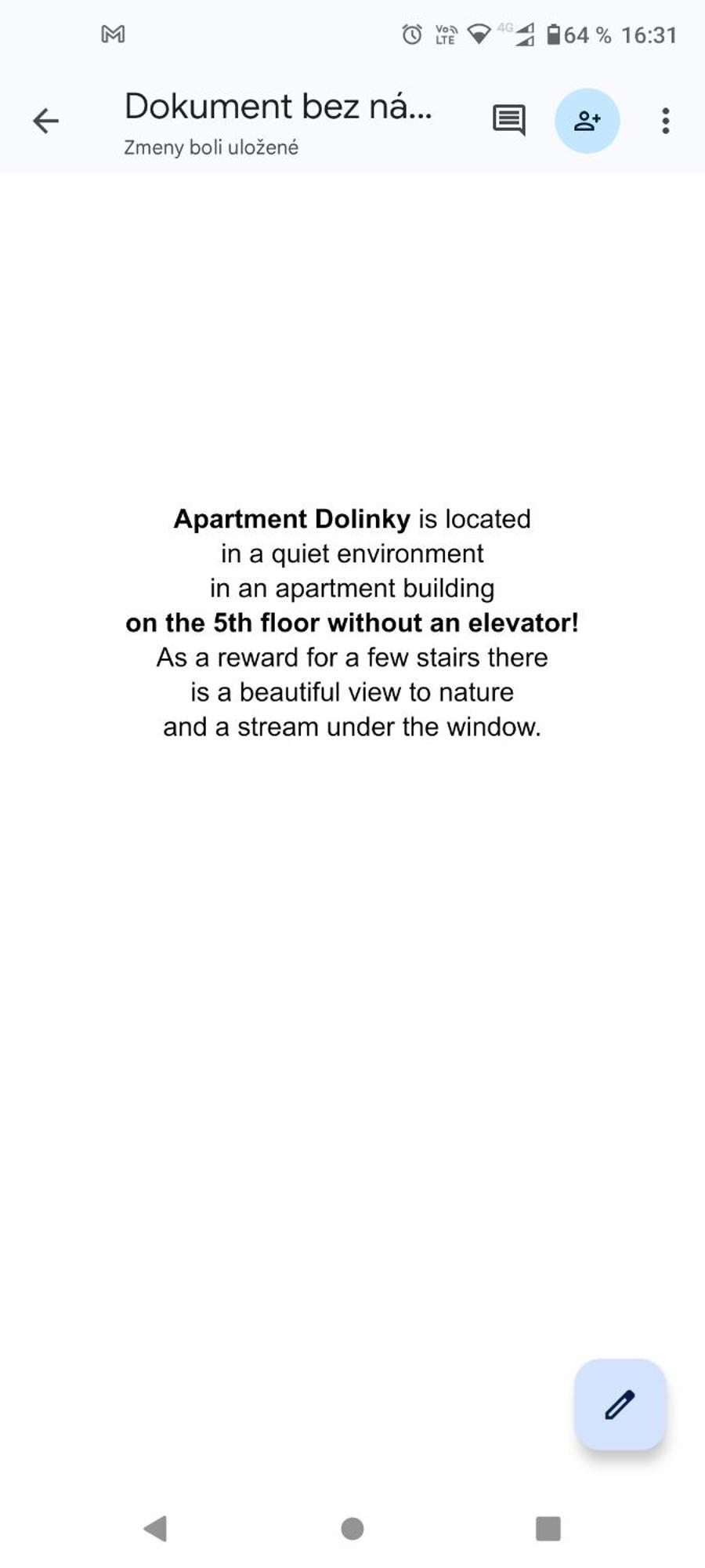 Apartman Dolinky Vyhne Luaran gambar